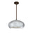 Besa Lighting Brio 14 1 Light Stem Pendant, Bronze/Silver