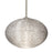 Besa Lighting Pape 10 1LT Stem LED Pendant, Nickel/Crystal - 1TT-4912GL-LED-SN