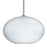 Besa Lighting Pape 12 1 Light Stem LED Pendant, Nickel/White - 1TT-491307-LED-SN