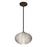 Besa Lighting Pape 12 1LT Stem LED Pendant, Bronze/Crystal