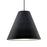 Besa Lighting Dylan 1 Light Stem LED Pendant, Black/Black - 1TT-DYLANBK-LED-BK