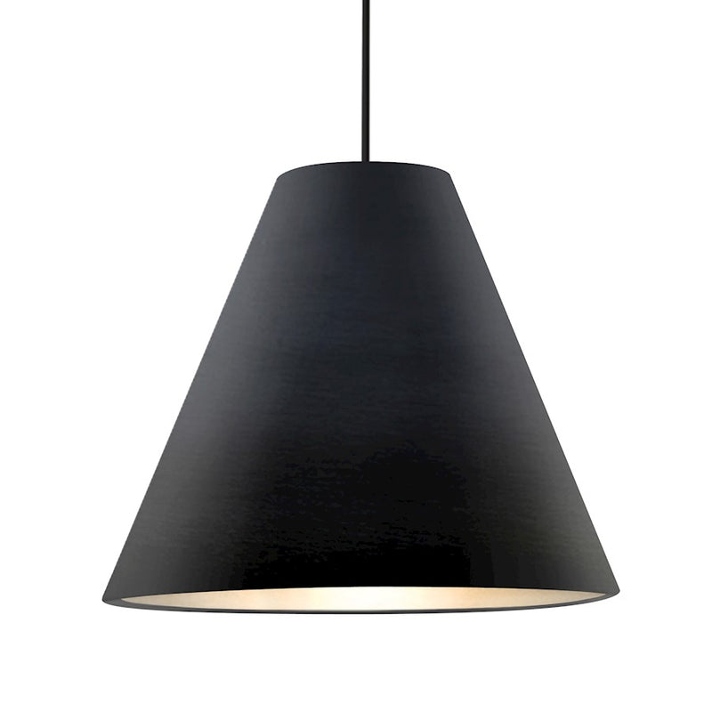 Besa Lighting Dylan 20in 1-Light LED Stem Pendant | Industrial Black Metal | Kitchen Island & Dining Room | 20 x 20 x 18 in | Model 1TT-DYLANBK-LED-BK