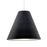 Besa Lighting Dylan 1 Light Stem LED Pendant, White/Black - 1TT-DYLANBK-LED-WH