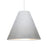 Besa Lighting Dylan 1 Light Stem LED Pendant, White/Silver - 1TT-DYLANSL-LED-WH