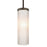 Besa Lighting Friz 1 Light Stem Pendant, Bronze/White Linen - 1TT-FRIZLN-BR