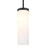 Besa Lighting Friz 1 Light Stem Pendant, Black/Opal Glossy - 1TT-FRIZOG-BK