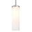 Besa Lighting Friz 1LT Stem LED Pendant, Nickel/Opal Glossy - 1TT-FRIZOG-LED-SN