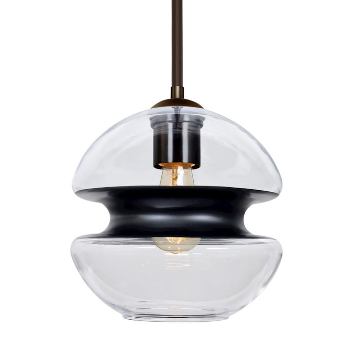 Besa Lighting Hula 8 1LT LED Stem Pendant, Bronze/Black - 1TT-HULA8BK-EDIL-BR