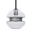 Besa Lighting Hula 8 1 Light Stem Pendant, Black/Silver - 1TT-HULA8SL-BK