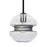 Besa Lighting Hula 8 1LT LED Stem Pendant, Black/Silver - 1TT-HULA8SL-EDIL-BK