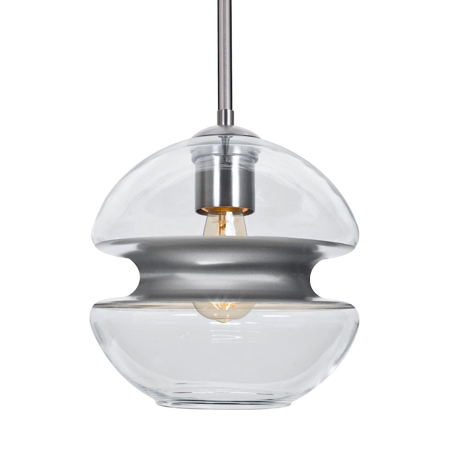 Besa Lighting Hula 8 1LT LED Stem Pendant, NickelSilver - 1TT-HULA8SL-EDIL-SN