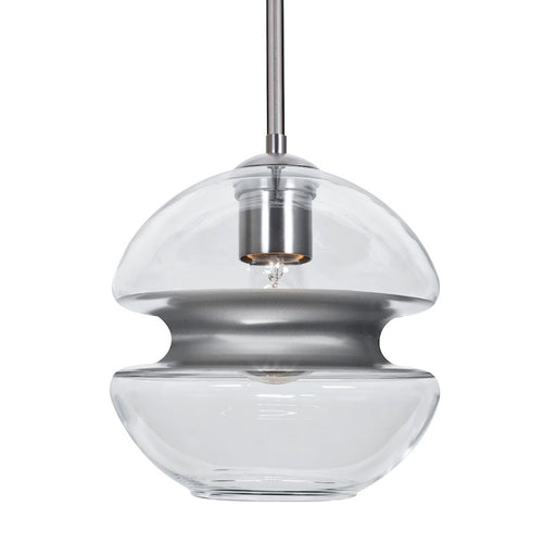 Besa Lighting Hula 8 1 Light Stem Pendant, Satin Nickel/Silver - 1TT-HULA8SL-SN