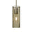 Besa Lighting Juni 10 1 Light Stem Pendant, Satin Nickel/Beige - 1TT-JUNI10LT-SN