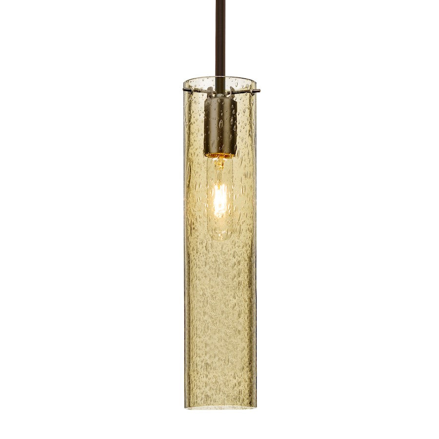 Besa Lighting Juni 16 1 Light Stem Pendant, Bronze/Gold - 1TT-JUNI16GD-BR