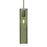 Besa Lighting Juni 16 1 Light Stem Pendant, Satin Nickel/Green - 1TT-JUNI16MS-SN