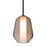 Besa Lighting Link 1 Light Stem Pendant, Black/Gray - 1TT-LINKSM-BK