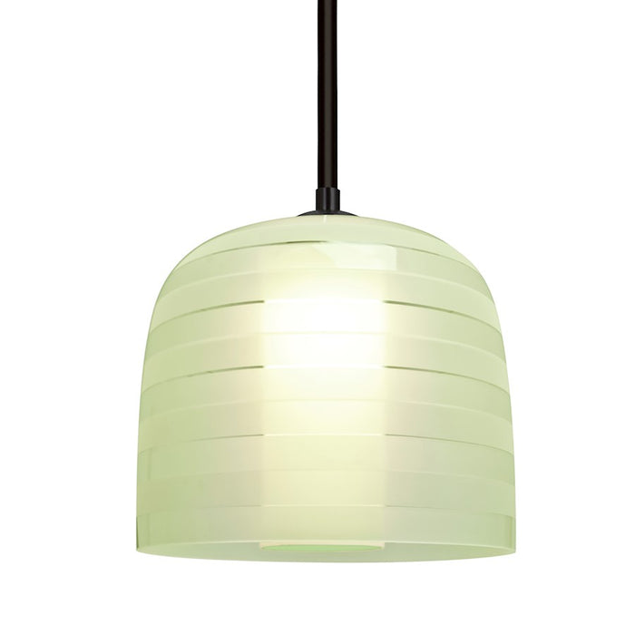 Besa Lighting Mitzi 7 1LT Tele Cord Pendant, Black/Green - 1TT-MITZI7CR-BK