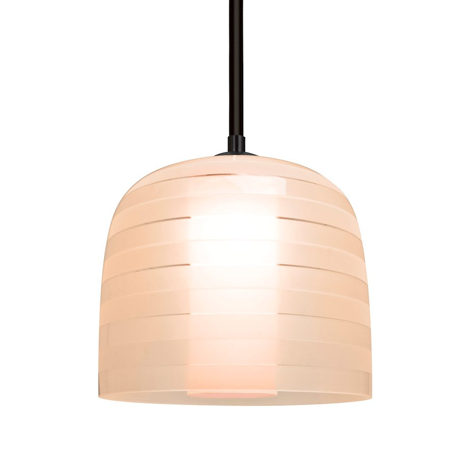 Besa Lighting Mitzi 7 1 Light Cord Pendant, Black/Pink/Red - 1TT-MITZI7SA-BK