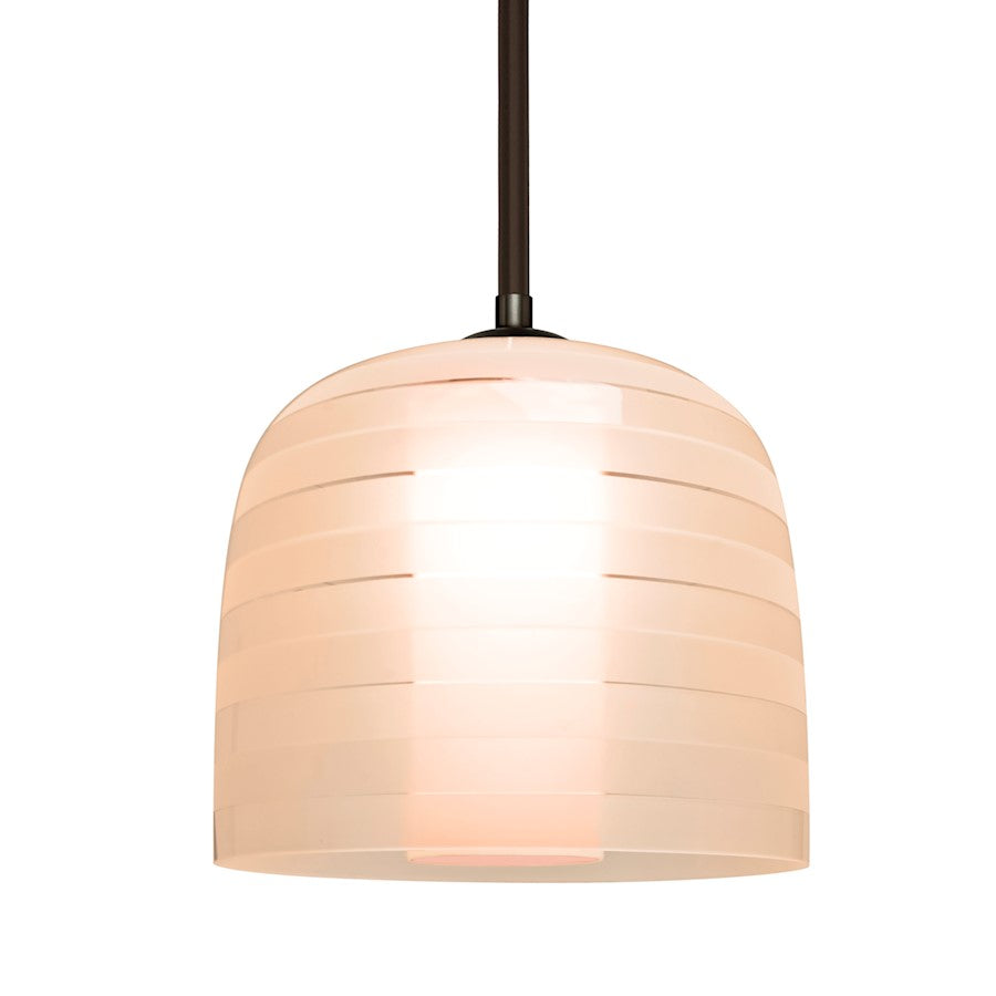 Besa Lighting Mitzi 7 1 Light Cord Pendant, Bronze/Pink/Red - 1TT-MITZI7SA-BR