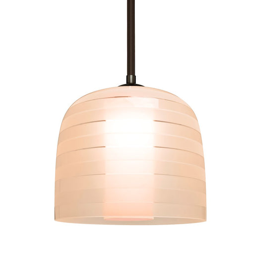 Besa Lighting Mitzi 7 1LT LED Cord Pendant, BZ/PK/RD/SAL - 1TT-MITZI7SA-LED-BR