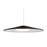 Besa Lighting Swan 1 Light Stem LED Pendant, White/Black - 1TT-SWANBK-LED-WH