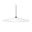 Besa Lighting Swan 1 Light Stem LED Pendant, Black/White - 1TT-SWANWH-LED-BK