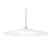 Besa Lighting Swan 1 Light Stem LED Pendant, NickelWhite - 1TT-SWANWH-LED-SN