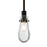 Besa Lighting Wish 1 Light Stem Pendant, Black/Clear - 1TT-WISHCL-BK