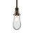 Besa Lighting Wish 1 Light Stem Pendant, Bronze/Clear - 1TT-WISHCL-BR