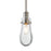 Besa Lighting Wish 1LT LED Stem Pendant, Satin Nickel/Clear - 1TT-WISHCL-EDIL-SN