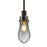 Besa Lighting Wish 1 Light Stem Pendant, Bronze/Gray - 1TT-WISHSM-BR