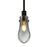 Besa Lighting Wish 1 Light LED Stem Pendant, Black/Gray - 1TT-WISHSM-EDIL-BK