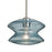 Besa Lighting Zen 1 Light Stem Pendant, Satin Nickel/Blue - 1TT-ZENBL-SN