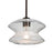 Besa Lighting Zen 1 Light Stem Pendant, Bronze/Clear - 1TT-ZENCL-BR