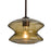 Besa Lighting Zen 1 Light Stem Pendant, Bronze/Beige - 1TT-ZENLT-BR