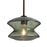 Besa Lighting Zen 1 Light Stem Pendant, Bronze/Green - 1TT-ZENMS-BR
