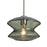 Besa Lighting Zen 1 Light Stem Pendant, Satin Nickel/Green - 1TT-ZENMS-SN