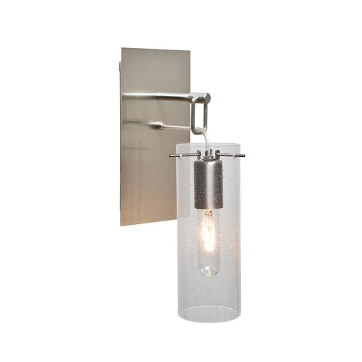 Besa Lighting Juni 10 10in 1-Light Wall Pendant | Transitional Satin Nickel and Clear Glass | Hallway & Bedroom Accent | Model 1WP-JUNI10CL-SN