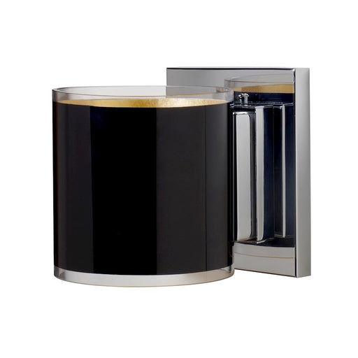 Besa Lighting Pogo 6in 1-Light LED Wall Sconce | Contemporary Chrome and Gold Glass | Hallway & Bathroom | Model 1WS-7180GF-LED-CR