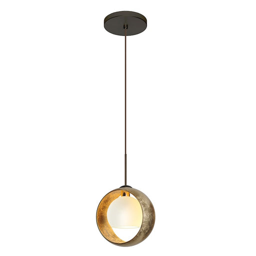 Besa Lighting Pogo 1 Light LED Cord Pendant, Bronze/Gold