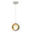 Besa Lighting Pogo 1 Light LED Cord Pendant, NickelGold