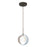 Besa Lighting Pogo 1 Light Cord Pendant, Bronze/White