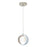 Besa Lighting Pogo 1 Light LED Cord Pendant, NickelWhite