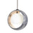 Besa Lighting Pogo 1 Light Cord Pendant, Bronze/Silver - 1XT-4293SS-BR