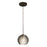 Besa Lighting Kristall 6 1 Light Cord Pendant, Bronze/Gray