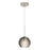 Besa Lighting Kristall 6 1 Light Cord Pendant, Satin Nickel/Gray
