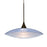 Besa Lighting Spazio 1 Light Cord Pendant, Bronze/Blue - 1XT-6294BL-BR