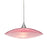 Besa Lighting Spazio 1 Light Cord Pendant, Satin Nickel/Red - 1XT-6294RD-SN