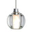 Besa Lighting Boca 5 1 Light LED Cord Pendant, Nickel/Clear - 1XT-BOCA5CL-LED-SN