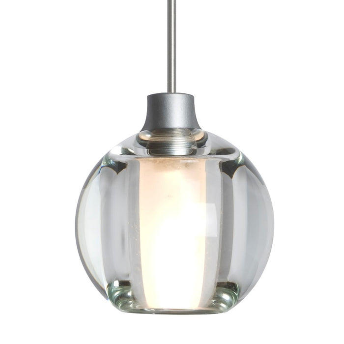 Besa Lighting Boca 5 1 Light Cord Pendant, Satin Nickel/Clear - 1XT-BOCA5CL-SN